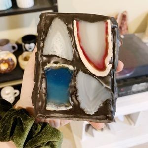 💎💎Geode candle holder